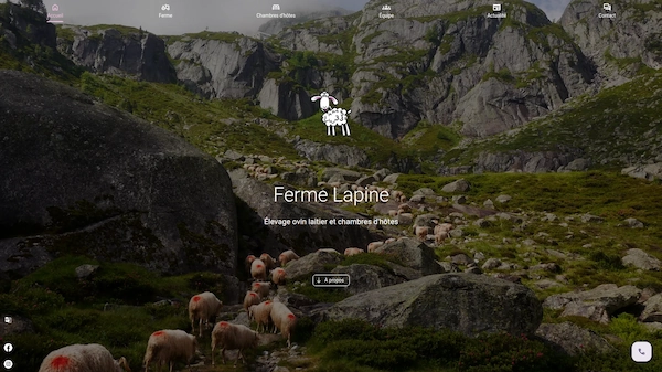 Site web : Ferme Lapine.