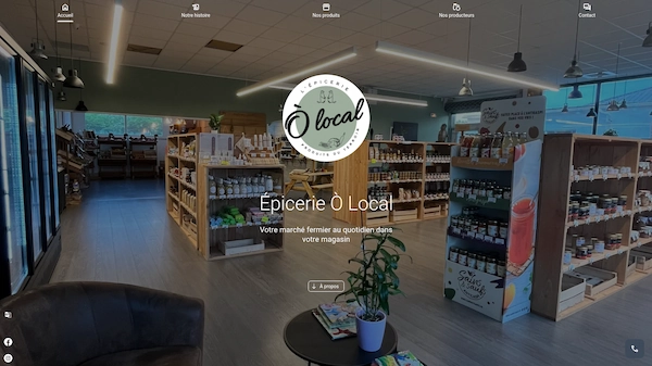 Site web : Épicerie Ò Local.