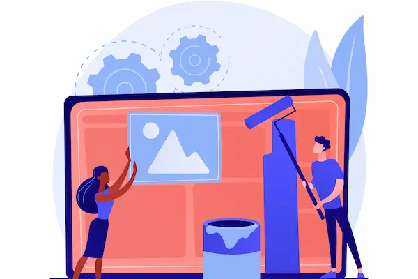 Illustration Material Design : thème.